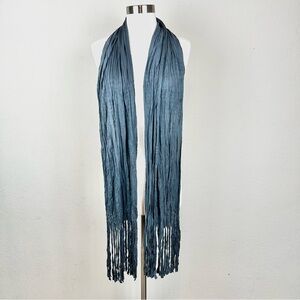Express Grey Fringe Scarf/Head Wrap